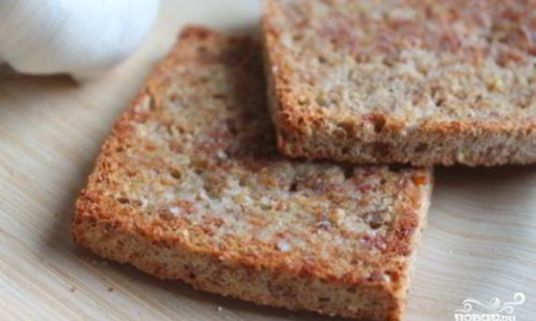 Рецепт жареного хлеба с чесноком