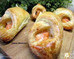 Конвертики с семгой