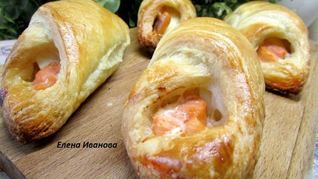 Конвертики с семгой