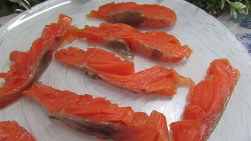 конвертики с семгой