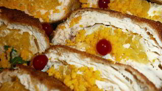 Куриные конвертики с апельсинами