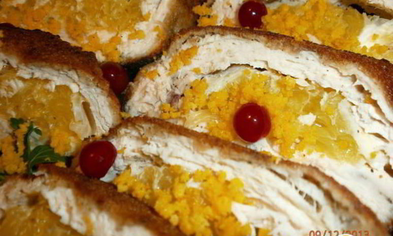 Рецепт куриных конвертиков с апельсинами