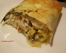 Дорада в лаваше