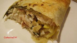 Дорада в лаваше