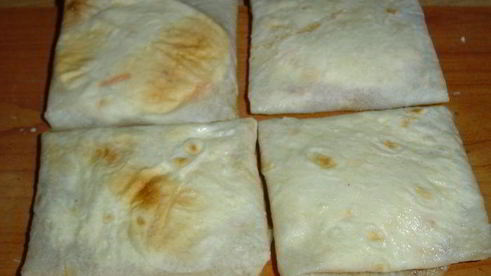 конвертики из лаваша с тыквенно-творожной начинкой