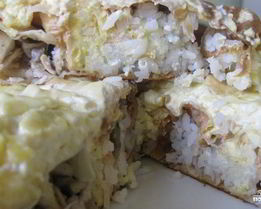 Курица в лаваше в мультиварке