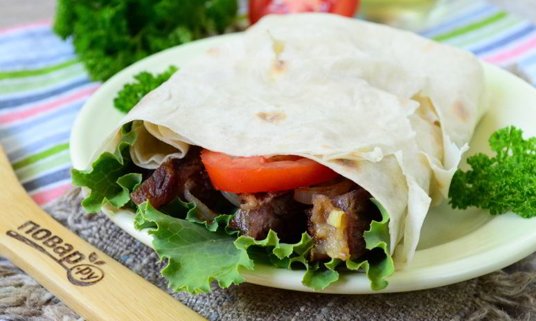 Рецепт лангета в лаваше