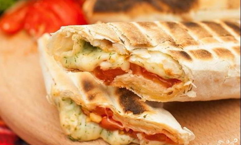 Рецепт лаваша с адыгейским сыром и зеленью