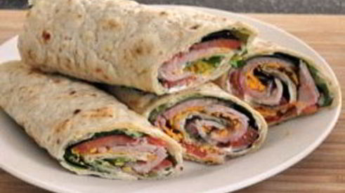 лаваш с беконом и сыром