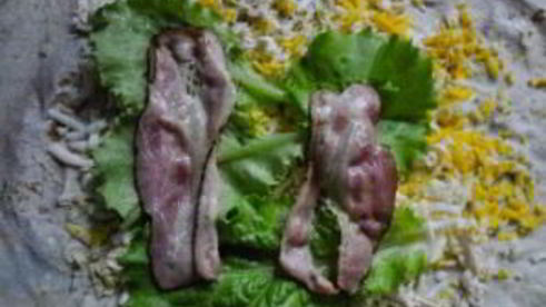 лаваш с беконом