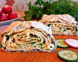 Лаваш с консервами