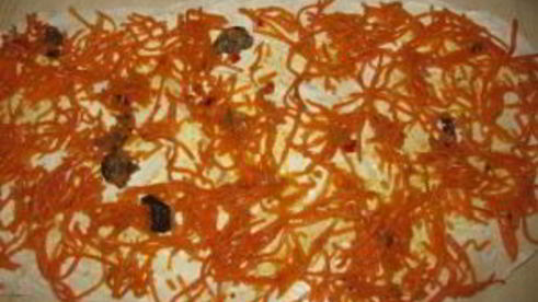 лаваш с корейской морковкой и сыром