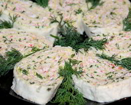 Лаваш с крабовыми палочками