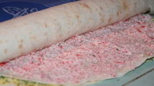 лаваш с крабовыми палочками