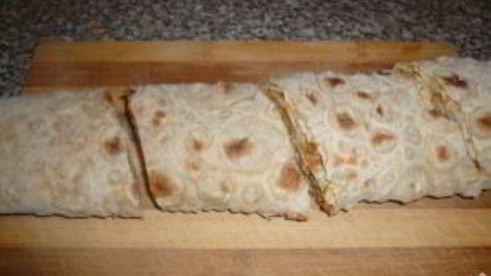 лаваш с курицей и морковкой