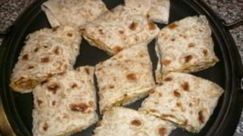 лаваш с курицей и морковкой