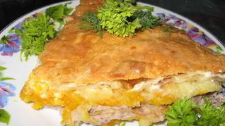 Лаваш с начинкой из фарша