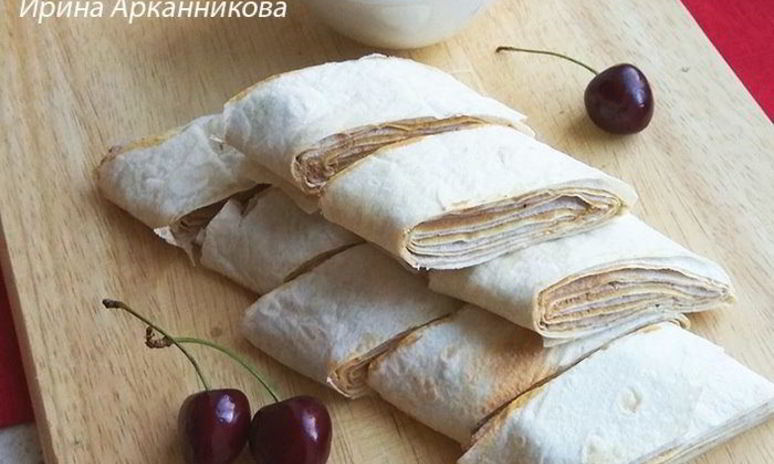 Рецепт лаваша с начинкой из куриной печени