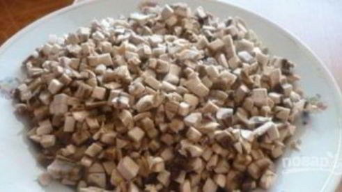 лаваш с шампиньонами и сыром