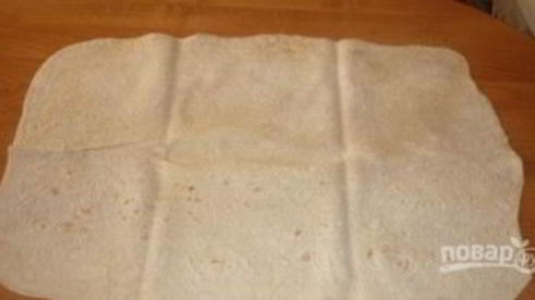 лаваш с шампиньонами и сыром