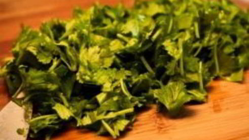 лаваш с сулугуни и кинзой