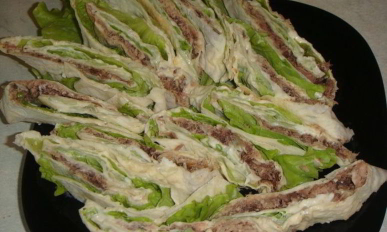 Рецепт лаваша с тунцом