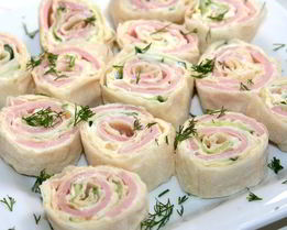 Лаваш с ветчиной