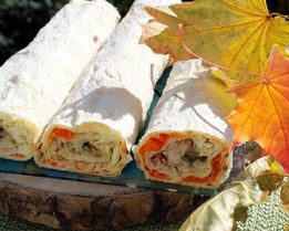 Лаваш со шпротами