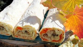 Лаваш со шпротами