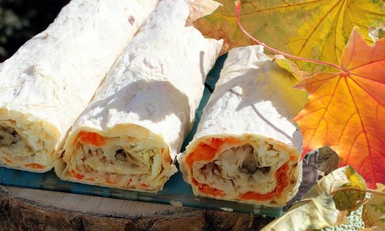 Рецепт лаваша со шпротами