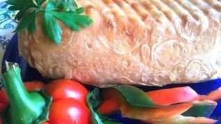 Мясной кекс в лаваше