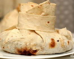 Мясо в армянском лаваше