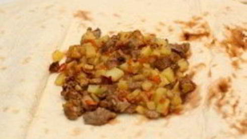 мясо в лаваше