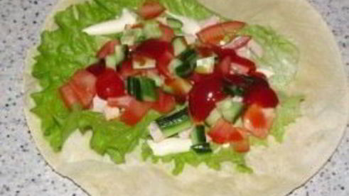 начинка для лаваша с корейской морковкой