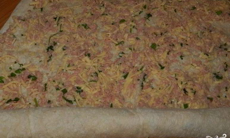 Рецепт начинки для лаваша с ветчиной