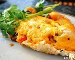 Овощи, запеченные на лаваше