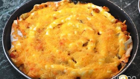 овощи, запеченные на лаваше