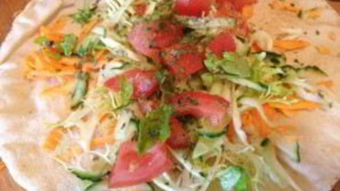 ролл с курицей в лаваше