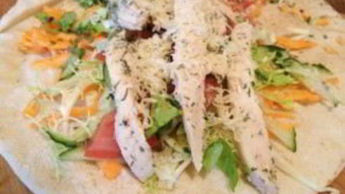 ролл с курицей в лаваше