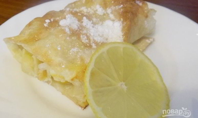 Рецепт сладкого рулета из лаваша