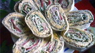 Закуска из лаваша с мясным фаршем