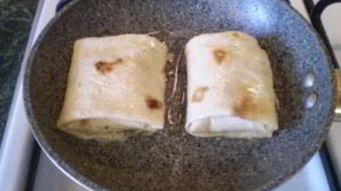 жареный лаваш с начинкой