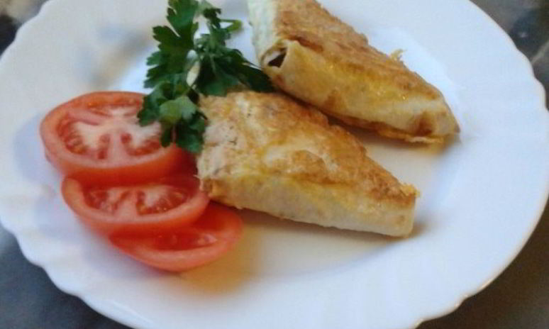 Рецепт жареного лаваша с сыром и зеленью