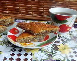 Ленивая пахлава из лаваша