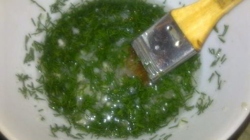 фокачча чесночная с чесночным соусом