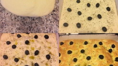 фокачча с оливками и прованскими травами