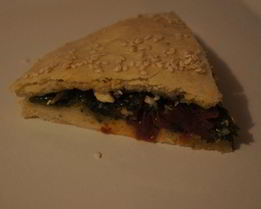 Фокачча с вялеными помидорами, козьим сыром