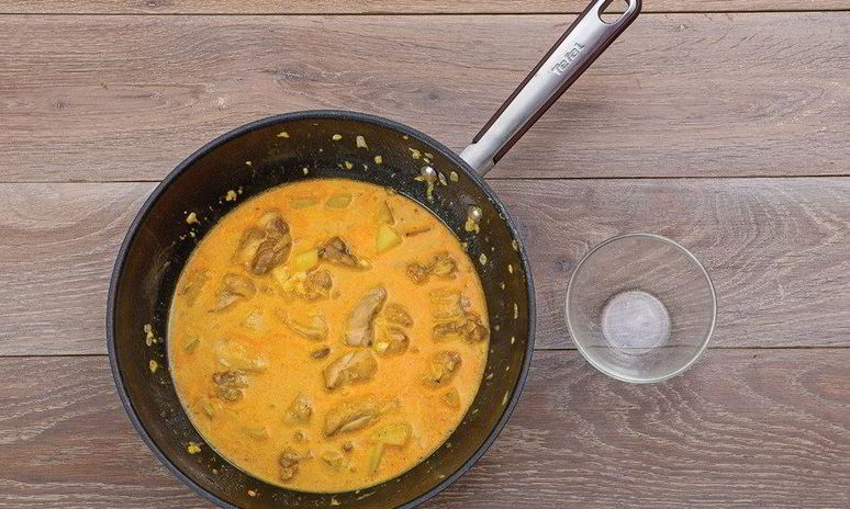 Рецепт курицы карри с лепешками ротти