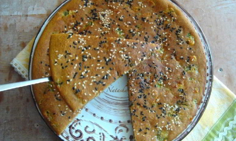 Рецепт лепешки с отрубями, сыром и зеленью