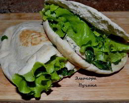 Перекус с лепешками